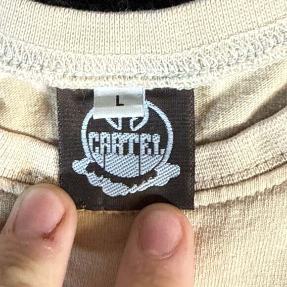 Vtg Grateful Dead Jerry Garcia T-Shirt "Jerry Stamp" Shirt Men L Gilden GREEN - Picture 3 of 5